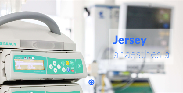 screenshot of Jersey Anaesthesia's website