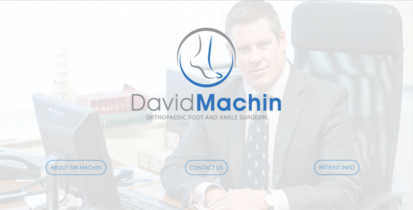 screenshot of Mr Machin's website